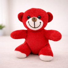 Lavly Toptan Sevimli Kırmızı Oyuncak Peluş Ayıcık