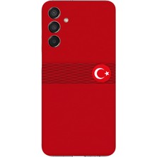 TechTree Samsung Galaxy M15 Uyumlu Türk Milli Takım Izgara Desenli Forma Baskılı Silikon Kılıf