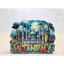 Lavly Ahşap Istanbul Temalı Magnet - Yöresel Hediyelik Eşya Turistik Hatıra
