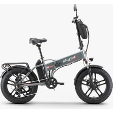 Skyjet Trvııı Pro 1000W Elektrikli Bisiklet Ayna Çanta ve El Gazı Hediyeli