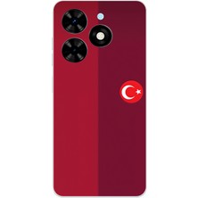 TechTree Tecno Spark Go 2024 Uyumlu Türk Milli Takım Parçalı Forma Baskılı Silikon Kılıf