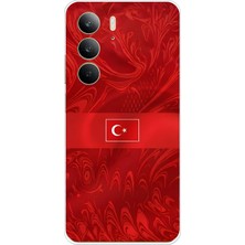 TechTree Realme C75 Uyumlu Türk Milli Takım Desenli Forma Baskılı Silikon Kılıf