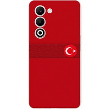 TechTree Oppo A5 4g Uyumlu Türk Milli Takım Izgara Desenli Forma Baskılı Silikon Kılıf