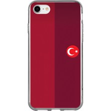 TechTree iPhone 7-8-Se 2020 Uyumlu Türk Milli Takım Parçalı Forma Baskılı Silikon Kılıf