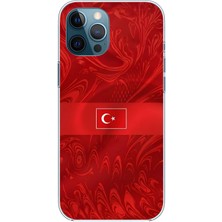 TechTree iPhone 12 Pro Max Uyumlu Türk Milli Takım Desenli Forma Baskılı Silikon Kılıf
