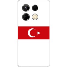 TechTree Infinix Note 40 Pro Uyumlu Türk Milli Takım Beyaz Forma Baskılı Silikon Kılıf