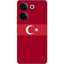 TechTree Tecno Camon 20-20 Pro Uyumlu Türk Milli Takım Kırmızı Forma Baskılı Silikon Kılıf