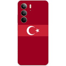 TechTree Realme C75 Uyumlu Türk Milli Takım Kırmızı Forma Baskılı Silikon Kılıf