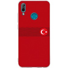 TechTree Huawei P Smart 2019 Uyumlu Türk Milli Takım Izgara Desenli Forma Baskılı Silikon Kılıf