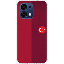 TechTree Oppo A6 Pro Uyumlu Türk Milli Takım Parçalı Forma Baskılı Silikon Kılıf