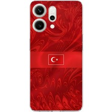 TechTree Oppo Reno 14 5g Uyumlu Türk Milli Takım Desenli Forma Baskılı Silikon Kılıf