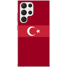 TechTree Samsung Galaxy S22 Ultra Uyumlu Türk Milli Takım Kırmızı Forma Baskılı Silikon Kılıf