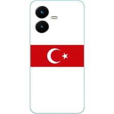 TechTree Vivo Y22S - Y35 Uyumlu Türk Milli Takım Beyaz Forma Baskılı Silikon Kılıf