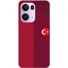 TechTree Oppo Reno 13 Pro Uyumlu Türk Milli Takım Parçalı Forma Baskılı Silikon Kılıf