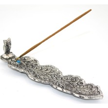 Lavly Metal Kayık Baykuş Tasarımı Tütsülük - Dekoratif Tütsü Yakma Standı