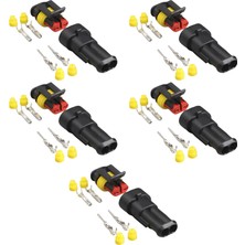 İTHAL 5 Adet Super Seal Konnektör Takım - Erkek/dişi (2 Pin)