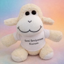 Lavly Toptan Seni Seviyorum Kuzum Tişörtlü Peluş Kuzu