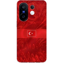 TechTree Vivo X200 Fe Uyumlu Türk Milli Takım Desenli Forma Baskılı Silikon Kılıf