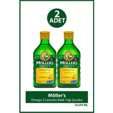 Möller's Omega 3 Limonlu Balık Yağı Şurubu 250 ml 2 Adet