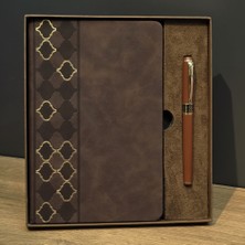 Lavly Lüks Kutulu Defter Kalem Seti - Ofis Kırtasiye Hediye Seti