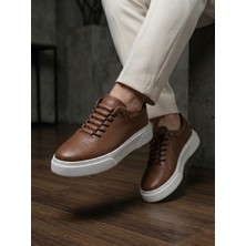 Derify Hakiki Deri Beyaz Erkek Casual Ayakkabı – Ortopedik, Ultra Rahat, Akıllı Bağcık, Günlük Sneaker