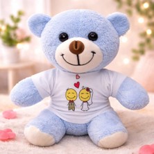 Lavly Toptan Mutlu Çift Tişörtlü Peluş Ayı