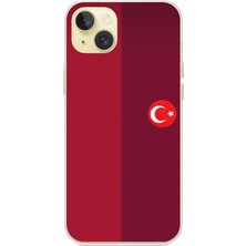 TechTree iPhone 15 Plus Uyumlu Türk Milli Takım Parçalı Forma Baskılı Silikon Kılıf