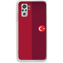TechTree Redmi Note 10 / 10S Uyumlu Türk Milli Takım Parçalı Forma Baskılı Silikon Kılıf