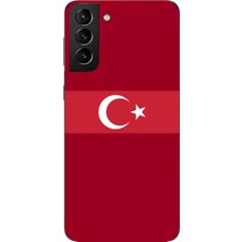 TechTree Samsung Galaxy S21 Plus Uyumlu Türk Milli Takım Kırmızı Forma Baskılı Silikon Kılıf