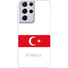 TechTree Samsung Galaxy S21 Ultra Uyumlu Türk Milli Takım Forma Baskılı Silikon Kılıf