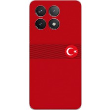 TechTree Poco F6 Pro Uyumlu Türk Milli Takım Izgara Desenli Forma Baskılı Silikon Kılıf