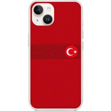 TechTree iPhone 13-14 Uyumlu Türk Milli Takım Izgara Desenli Forma Baskılı Silikon Kılıf