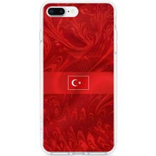 TechTree iPhone 7 Plus-8 Plus Uyumlu Türk Milli Takım Desenli Forma Baskılı Silikon Kılıf