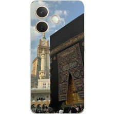 TechTree Oppo A5 Pro Uyumlu Manevi Huzur Kabe Kapısı Umre Baskılı Silikon Kılıf