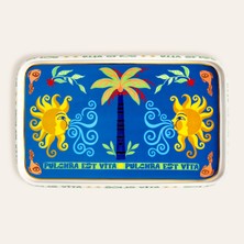 Zsa Zsa Zsu Shekou Renkli Porselen Dekoratif Tepsi 30X18.5X2 cm