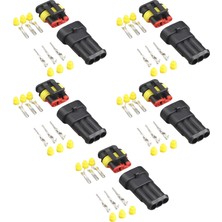 İTHAL 5 Adet Super Seal Konnektör Takım - Erkek/dişi (3 Pin)