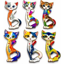 Lavly Kedi Tasarımı Istanbul Temalı Buzdolapı Süsü Magnet ALK5409
