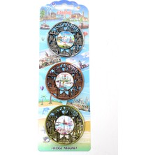Lavly Istanbul Temalı Metal Magnet 3'lü Set - Yöresel Hediyelik Eşya