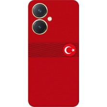 TechTree Vivo Y27 Uyumlu Türk Milli Takım Izgara Desenli Forma Baskılı Silikon Kılıf