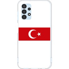 TechTree Samsung Galaxy A13 Uyumlu Türk Milli Takım Beyaz Forma Baskılı Silikon Kılıf