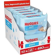 Huggies Baby Wipes 48S Pure Islak Mendil 10X48 Yaprak