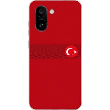 TechTree Oneplus 15R Uyumlu Türk Milli Takım Izgara Desenli Forma Baskılı Silikon Kılıf