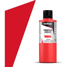 Vallejo 63034 200 Ml. Scarlet Fluo, Premium Rc Color Serisi Model Boyası