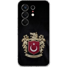 TechTree Tecno Camon 50 4g Uyumlu Türk Sembolü Kurt ve Bayrak Desenli Baskılı Silikon Kılıf