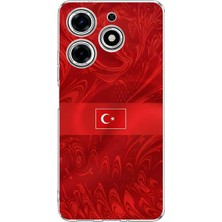 TechTree Tecno Spark 10 Pro Uyumlu Türk Milli Takım Desenli Forma Baskılı Silikon Kılıf