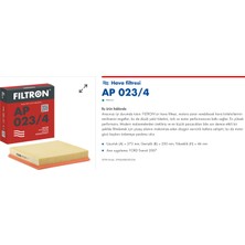 Fıltron Filtron Ap 023/4  (Mann : C 27 161) Ford Transit Hava Filtresi