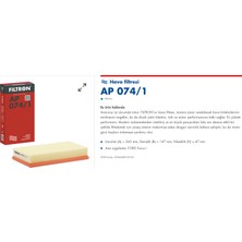 Filtron Ap 074/1  (Mann : C 2774/3) Ford Focus/connect Hava Filtresi