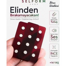 Klikklik Bordo Transparan Stres Diskleri Fidget