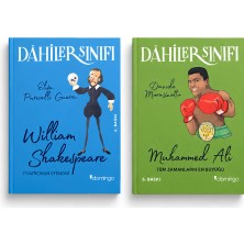 Dâhiler Sınıfı William Shakespeare ve Muhammed Ali 2'li Kitap Seti | Domingo Yayınları Biyografi Serisi