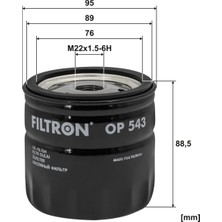Fıltron Filtron Op 543  (Mann : W9050) Ford Connect Yağ Filtresi